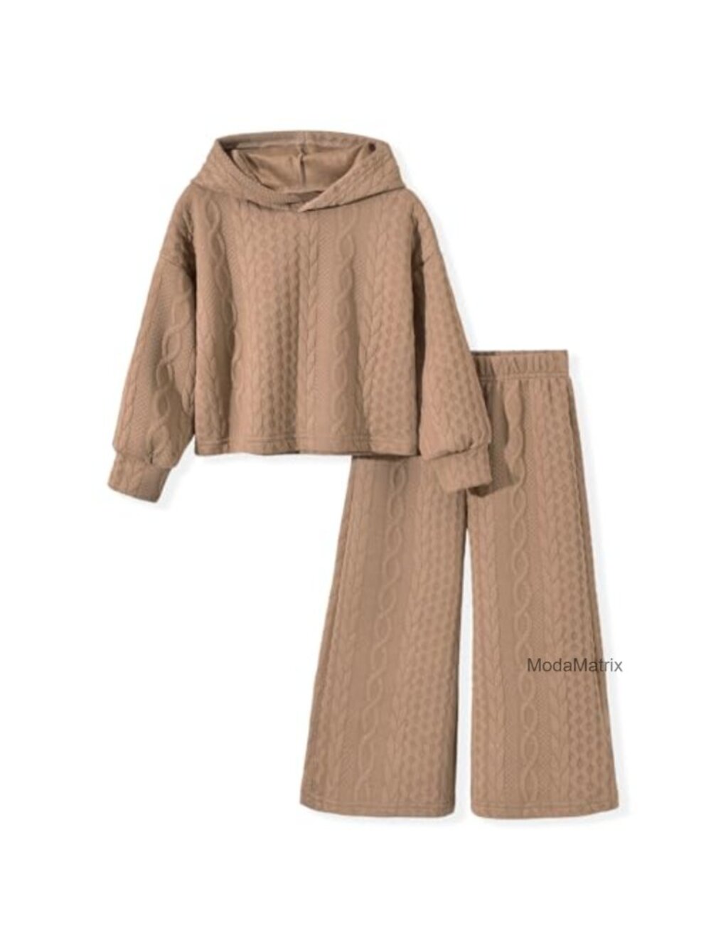 Toddler Girls Casual Sweatsuit Pullover Hoodie & Pants Outfit, Soft Cotton
